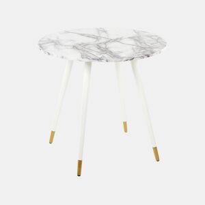 Mesa de jantar GUTIERE Mármore branco 80 cm 80 cm