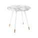 Beliani Mesa de comedor GUTIERE 80x80 Beliani Mesa de comedor GUTIERE 80x80 Blanco/ Beige