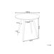 Beliani Mesa de comedor GUTIERE 80x80 Beliani Mesa de comedor GUTIERE 80x80 Blanco/ Beige