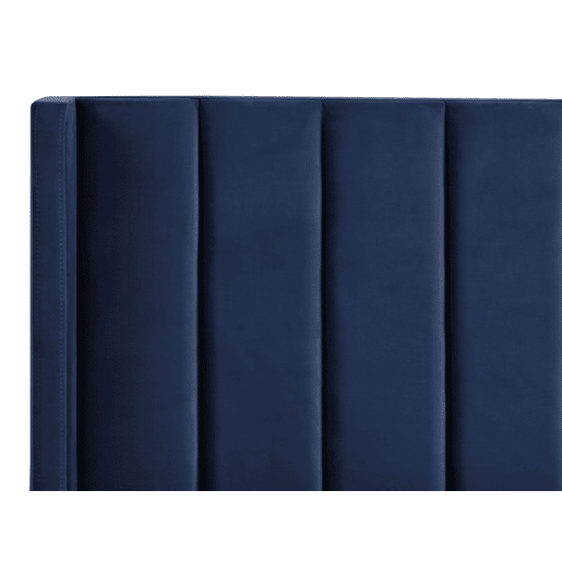 Cama Veludo VILLETTE 160 x 200 cm Azul marinho