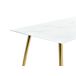 Beliani Mesa de comedor MULGA Beliani Mesa de comedor MULGA Blanco/ Beige
