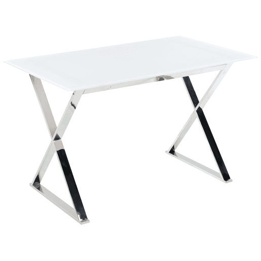 Mesa de jantar ATTICA Branco 120 cm 70 cm Vidro de segurança (temperado)