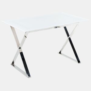 Mesa de jantar ATTICA Branco 120 cm 70 cm Vidro de segurança (temperado)