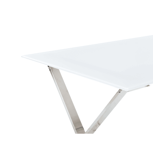 Mesa de jantar ATTICA Branco 120 cm 70 cm Vidro de segurança (temperado)