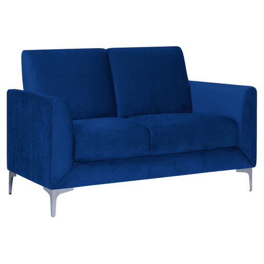 Sofá FENES Veludo Azul marinho 2 lugares