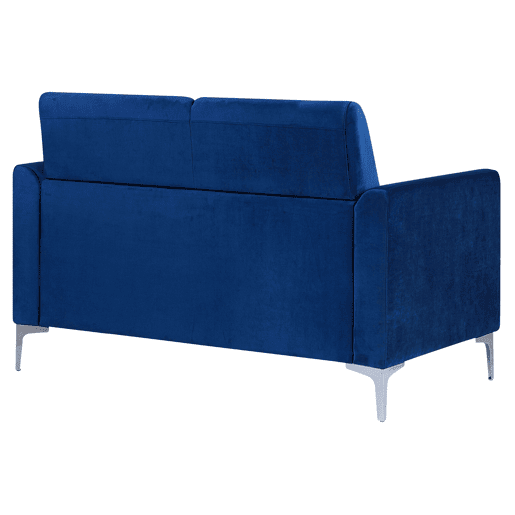 Sofá FENES Veludo Azul marinho 2 lugares