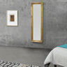 Espelho de parede - de corpo inteiro - Livorno - 132 x 42 x 3,5 cm - Moldura em eucalipto - Dourado en.casa.