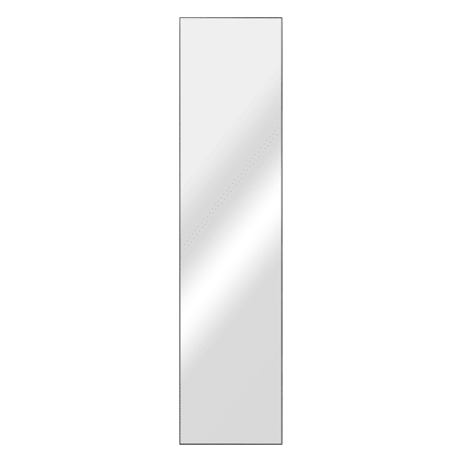 Barletta Espelho de pé basculante ajustável plástico 151 x 36 cm preto pt.casa.