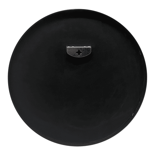 Espelho de parede para casa de banho Modugno alumínio redondo Ø 50 cm preto en.casa.