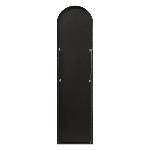Espelho de pé de alumínio regulável e basculante Bugnara 160 x 40 cm preto en.casa
