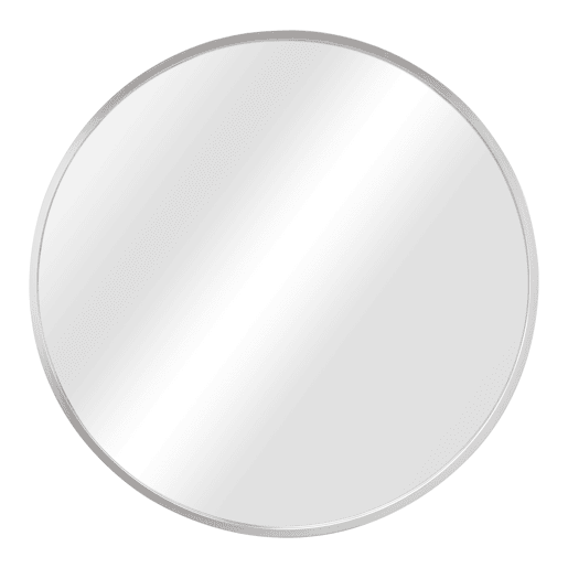 Espelho de parede para casa de banho Modugno alumínio redondo Ø 50 cm prata en.casa. Espelho de parede para casa de banho Modugno alumínio redondo Ø 50 cm prata en.casa.