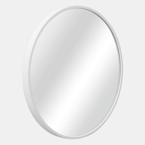 Espelho de parede para casa de banho Modugno alumínio redondo Ø 40 cm branco en.casa.