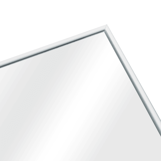 Barletta Espelho de pé basculante ajustável plástico 151 x 36 cm branco en.casa.