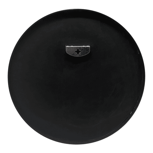 Espelho de parede para casa de banho Modugno alumínio redondo Ø 40 cm preto en.casa.
