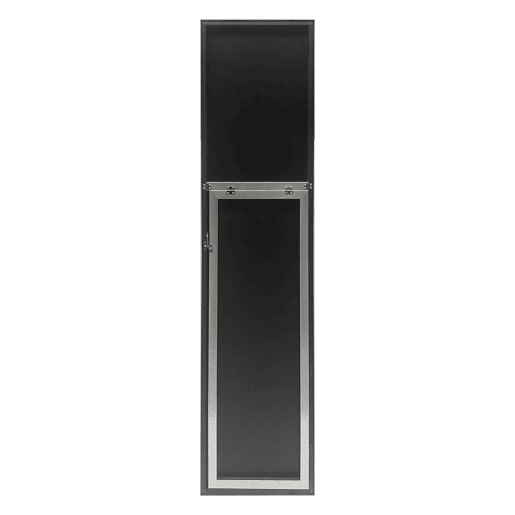 Barletta Espelho de pé basculante ajustável plástico 151 x 36 cm prata en.casa.