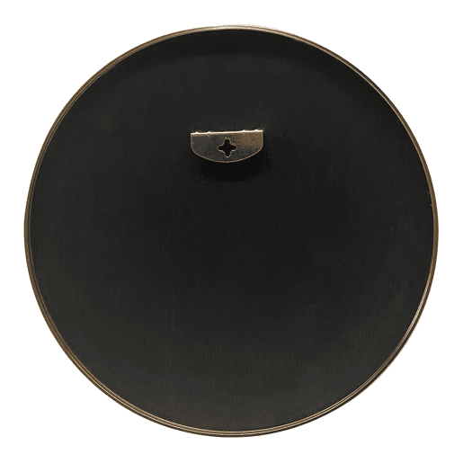 Espelho de parede para casa de banho Modugno alumínio redondo Ø 50 cm dourado en.casa.