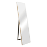 Barletta Espelho de pé basculante ajustável de plástico 151 x 36 cm dourado en.casa.