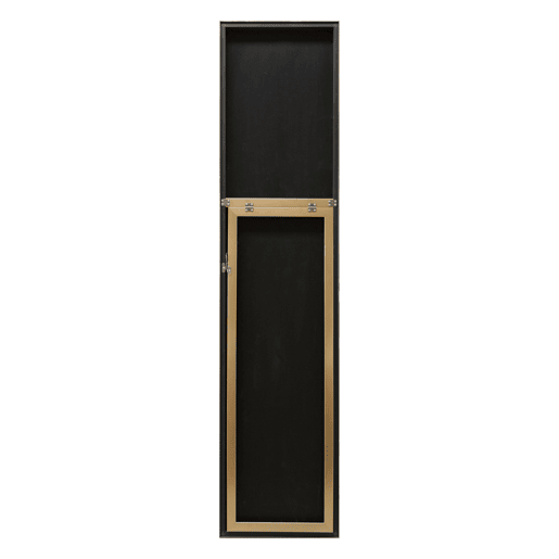 Barletta Espelho de pé basculante ajustável de plástico 151 x 36 cm dourado en.casa.