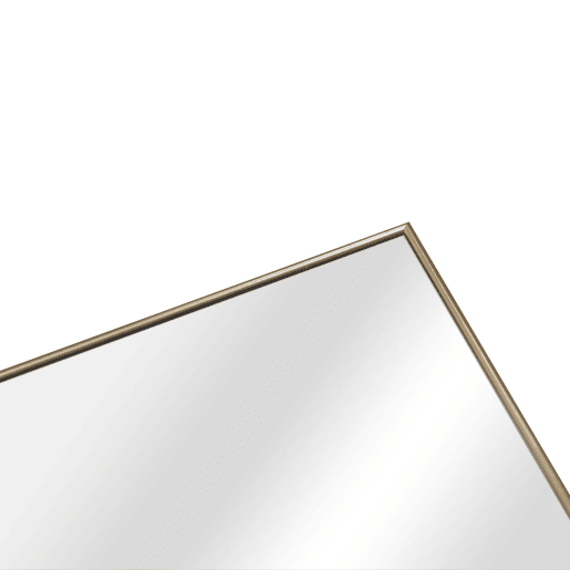 Barletta Espelho de pé basculante ajustável de plástico 151 x 36 cm dourado en.casa.