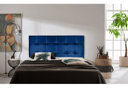 CABECEIRA DE COURO ECOLÓGICO AZUL IRIS 130