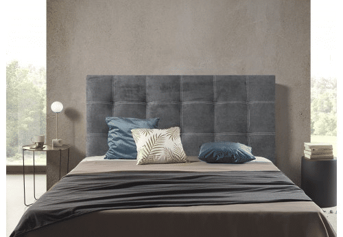 CABECEIRA DE CAMA EM TECIDO CINZENTO IRIS 100x120 cm CABECEIRA DE CAMA EM TECIDO CINZENTO IRIS 100x120 cm