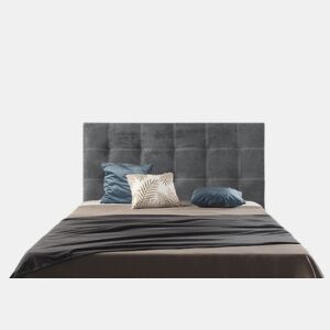 CABECEIRA DE CAMA EM TECIDO CINZENTO IRIS 100x120 cm