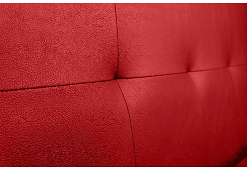 CABECEIRA DE COURO SINTÉTICO ASTER VERMELHO 100