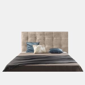 CABECEIRA IRIS BEGE TECIDO 130x120 cm