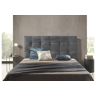 CABECEIRA DE CAMA EM TECIDO CINZENTO IRIS 170x120 cm