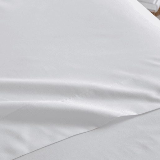 Conjunto de lençóis lisos 3 peças cama 150cm branco extra macio toque Donegal Collections