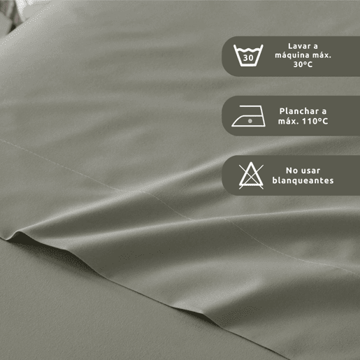 Conjunto de lençóis lisos 3 peças cama 150cm branco extra macio toque Donegal Collections