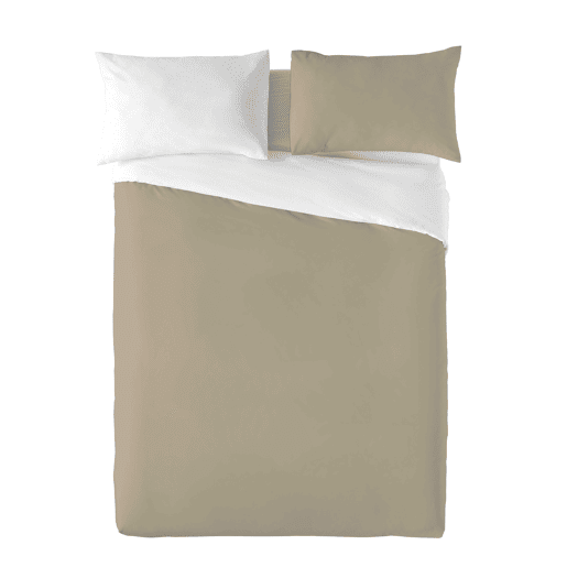 CAPA DE EDREDÃO BICOLOR REVERSÍVEL P.15-1305  CAMA BRANCA 200