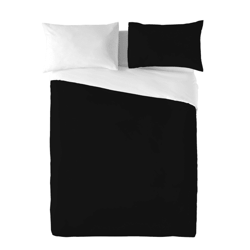 CAPA DE EDREDÃO BICOLOR REVERSÍVEL BRANCO PRETO CAMA 90 CAPA DE EDREDÃO BICOLOR REVERSÍVEL BRANCO PRETO CAMA 90