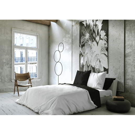 CAPA DE EDREDÃO BICOLOR REVERSÍVEL BRANCO  PRETO CAMA 180