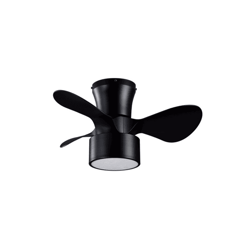 ventilador de tecto metálico cor preta série natasha 70cm