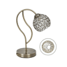 candeeiro de mesa em metal dourado série balbina 15cm