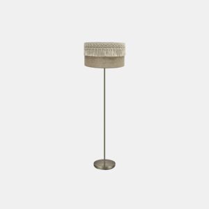 candeeiro de pé em metal dourado série ekaterina 40cm