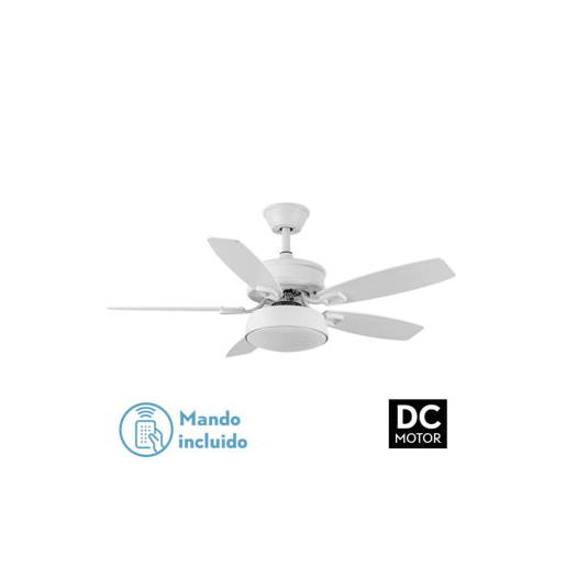 ventilador de tecto metálico cor branca série braw 107cm