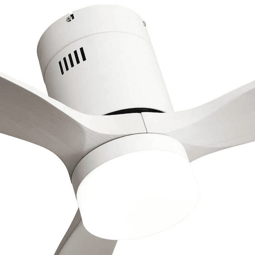 ventilador de tecto cor branca série metal aguilon 132cm