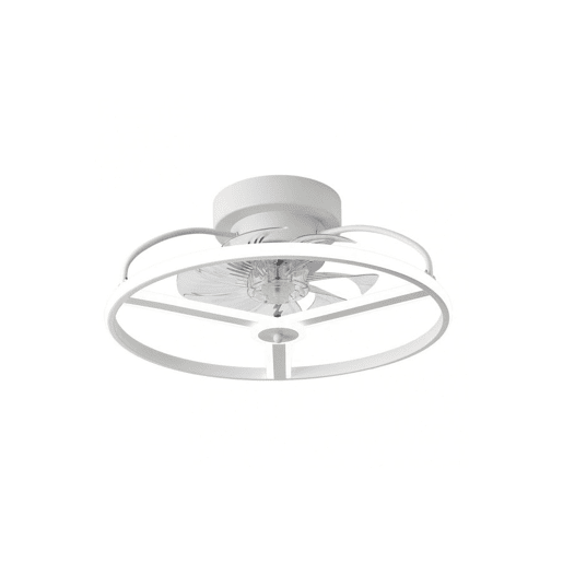 ventilador de tecto metálico cor branca série bora 50cm