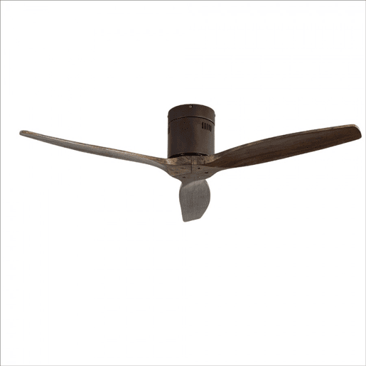 ventilador de tecto metálico cor castanha série aguilon 132cm