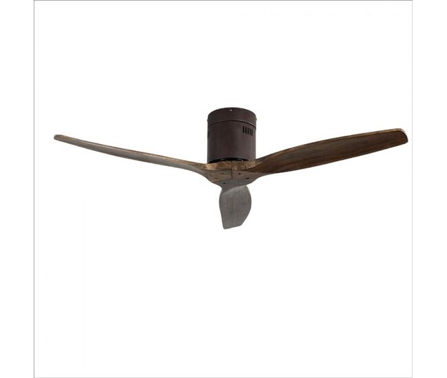 Ventilador de techo metal color marron serie aguilon 132cm