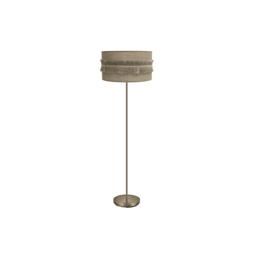 candeeiro de pé em metal dourado série kala 40cm