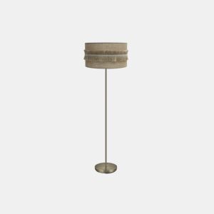candeeiro de pé em metal dourado série kala 40cm