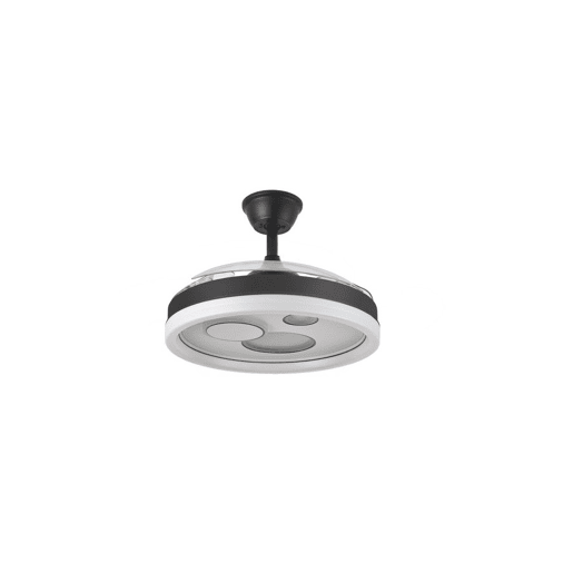 ventilador de tecto metálico cor preta série turia 50cm