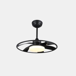 ventilador de tecto cor preta série metal celsius 55cm