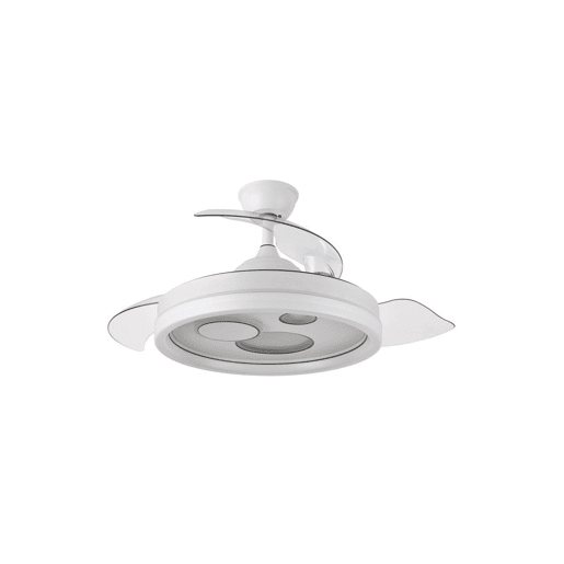ventilador de tecto metálico cor branca série turia 50cm