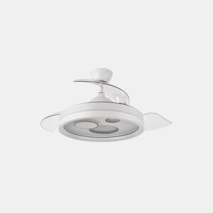 ventilador de tecto metálico cor branca série turia 50cm