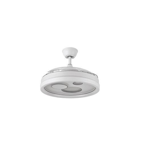 ventilador de tecto metálico cor branca série turia 50cm