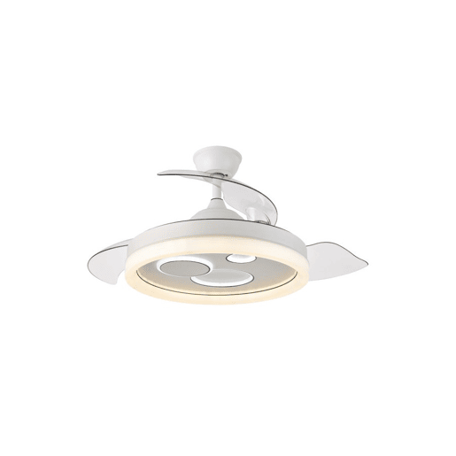 ventilador de tecto metálico cor branca série turia 50cm